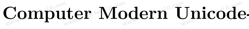 Computer Modern Unicode字体转换
